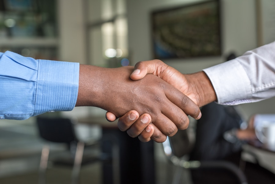 Professional in salary negotiation meeting